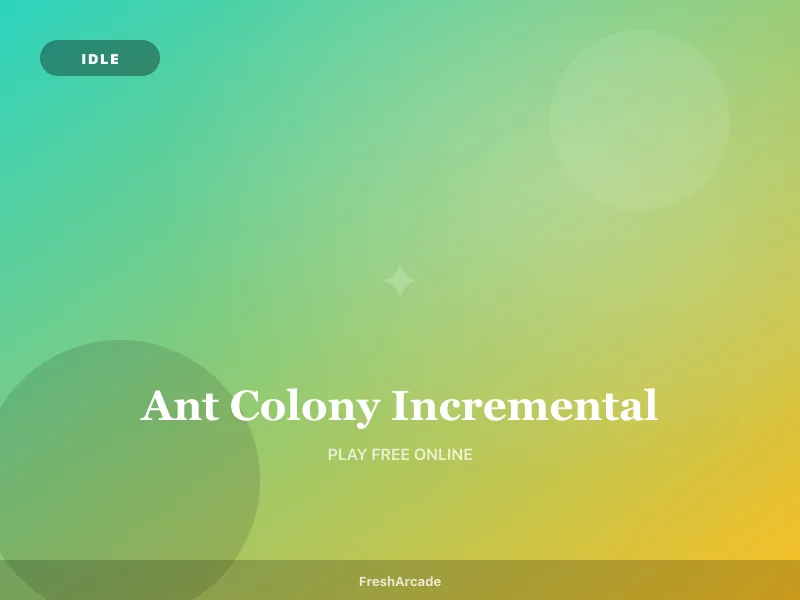 Ant Colony Incremental Simulation cover